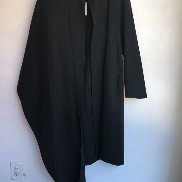 Ralph Lauren Collection Purple Label Black Scarf Shawl Wrap Wool Jacket Coat 6 M - Picture 5 of 13